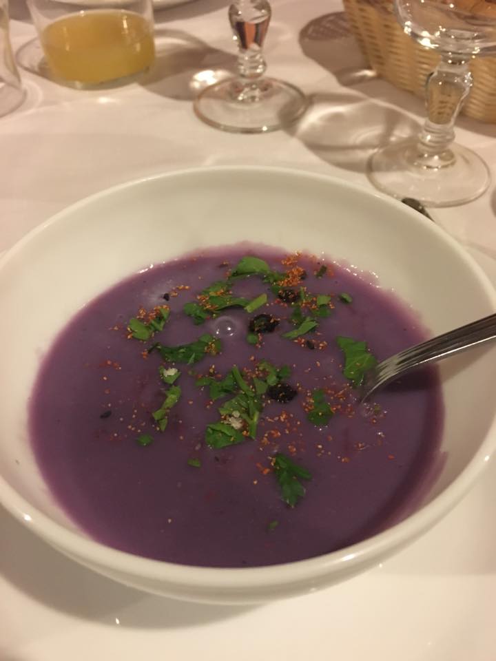 ムラサキイモのスープ