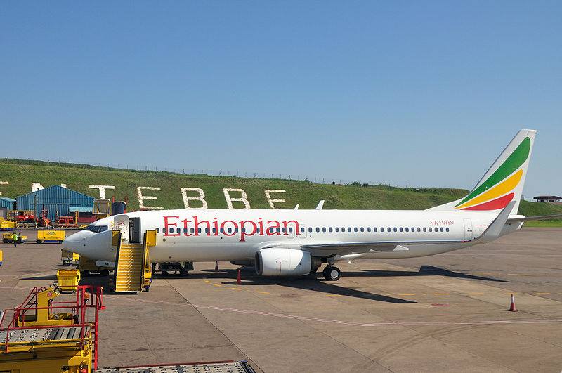 アフリカ内国際線の主力のエチオピア航空のボーイング737-800