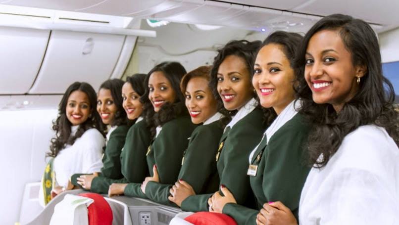 エチオピア航空　WOMEN FUNCTIONED FLIGHT