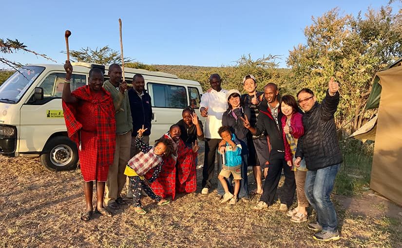 ご家族手配旅行　ケニアでキャンプ・サファリ！そして、ザンジバル島でホームステイ！