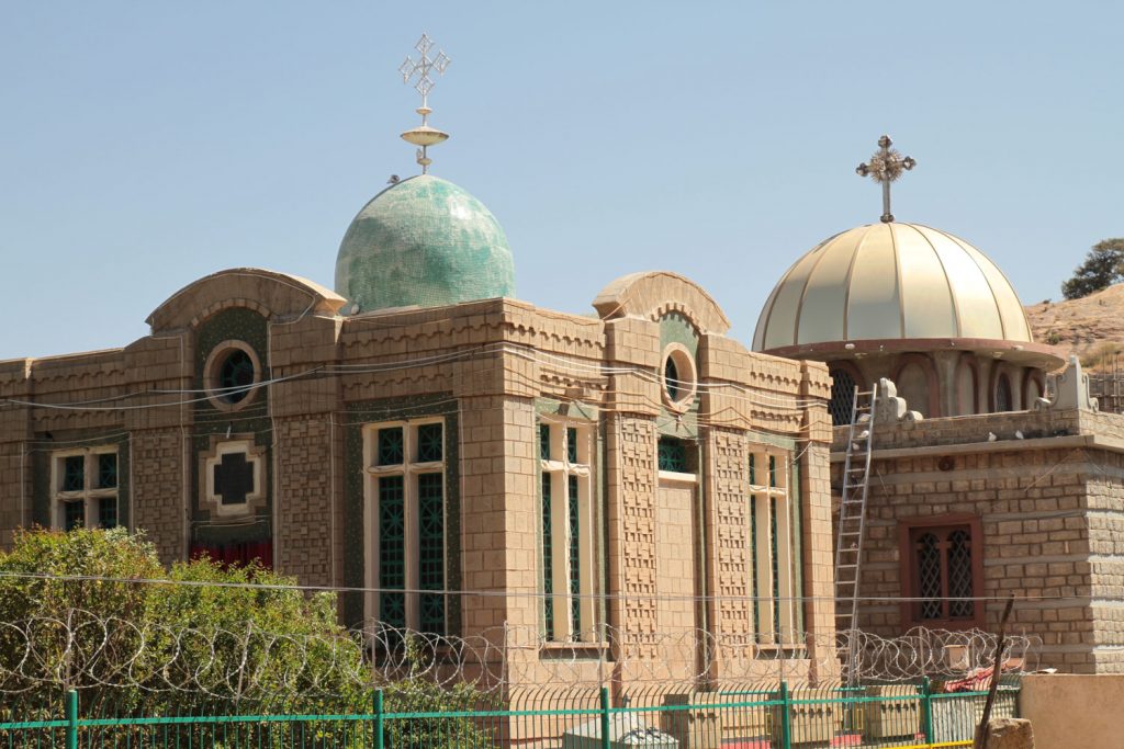 エチオピア正教で最も重要なアイテム、モーセの十戒の石板が収められたアーク（聖櫃）が保管されている建物