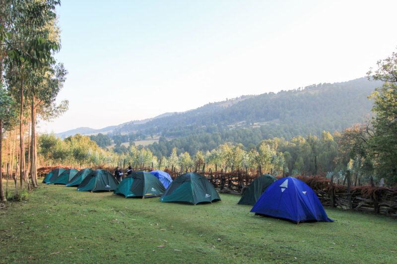 キャンプ地の様子